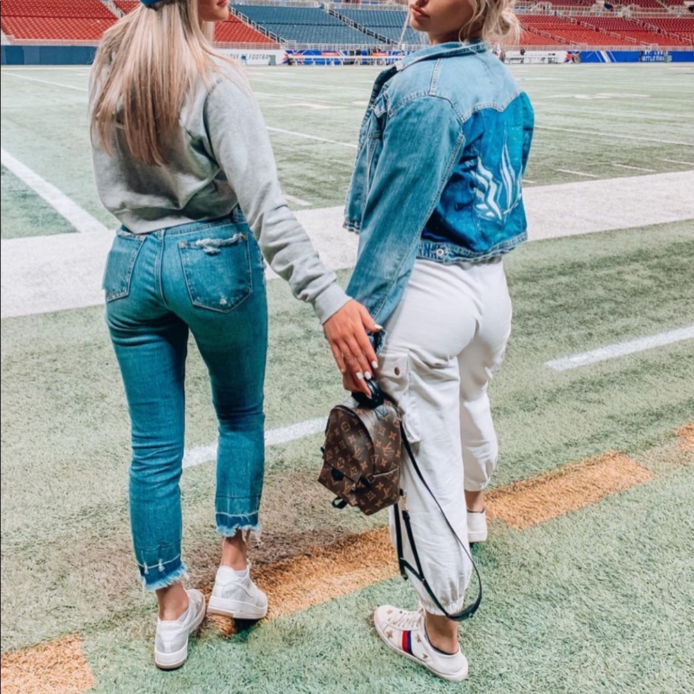 A&F High Rise Mom Curve Love Jean